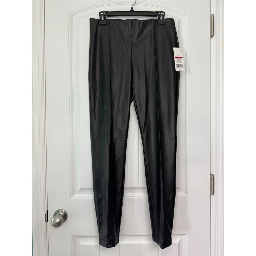 New Directions Faux Leather Leggings